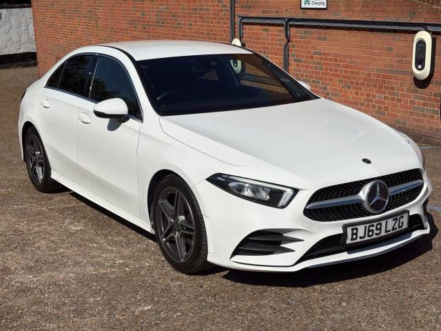 Mercedes-Benz A Class 1.5 A180d AMG Line 4dr Auto Saloon Diesel WHITE