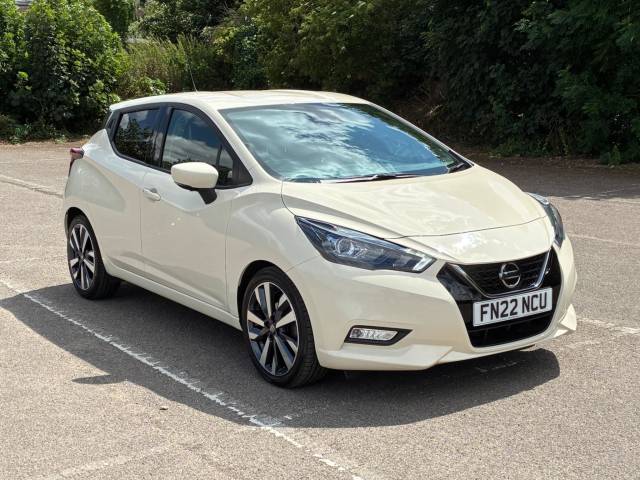 Nissan Micra 1.0 IG-T 92 Tekna 5dr CVT Hatchback Petrol WHITE